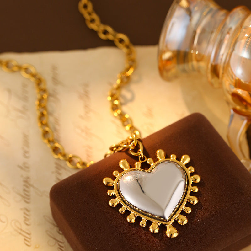 Polished Heart Pendant Necklace - image 5