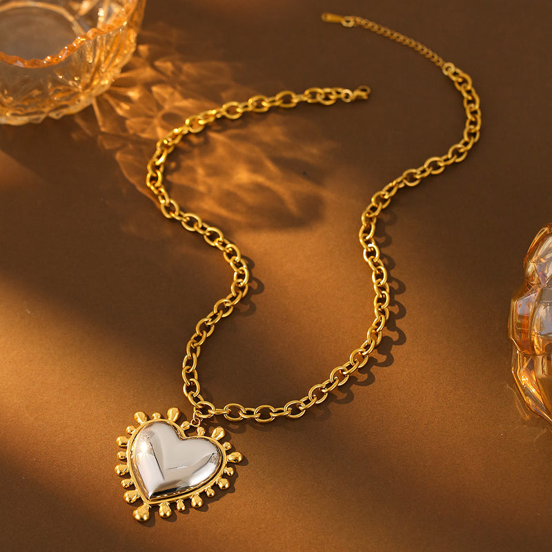 Polished Heart Pendant Necklace - image 6