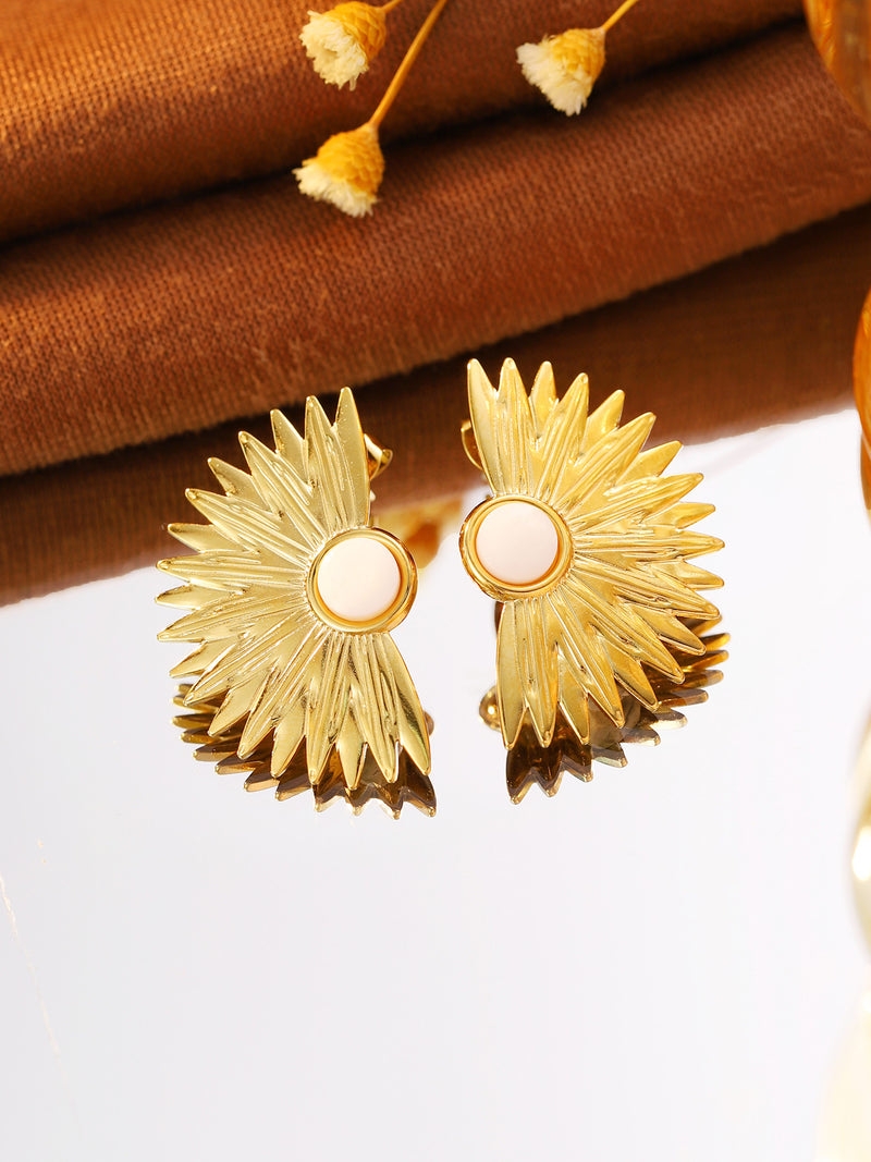 Sunburst Stud Earrings - image 4