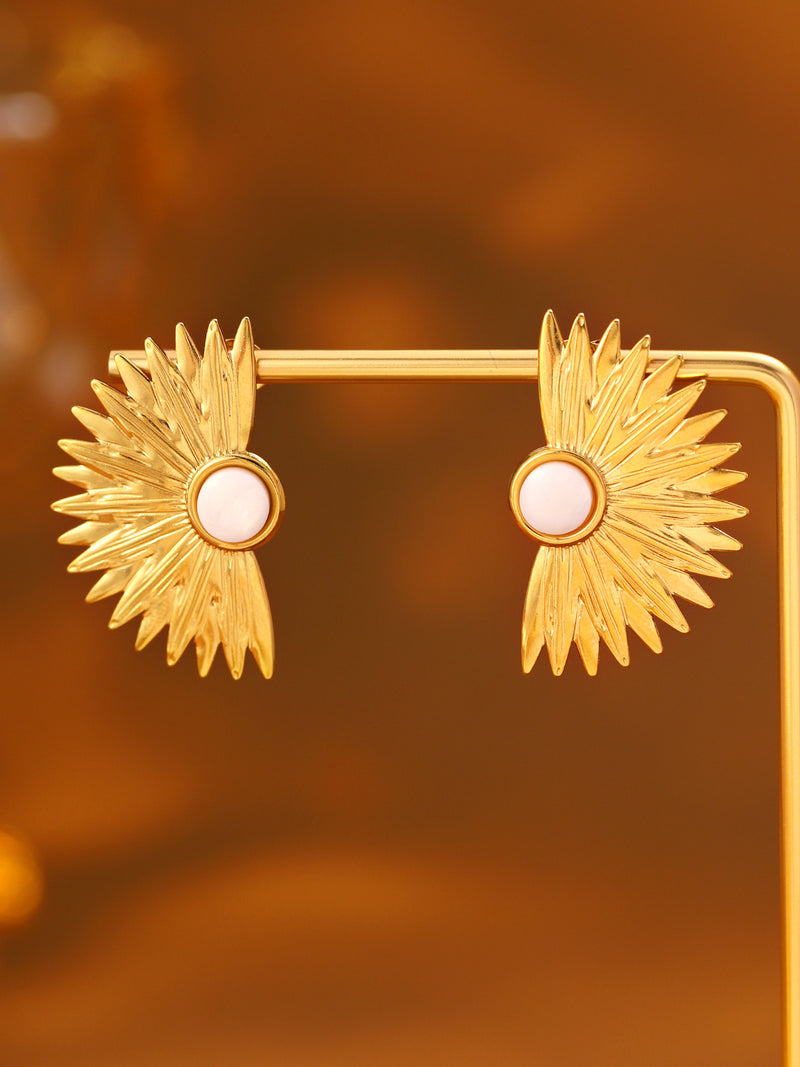 Sunburst Stud Earrings - image 5