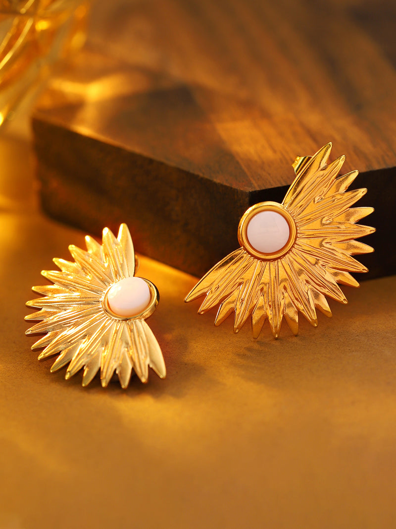 Sunburst Stud Earrings - image 6