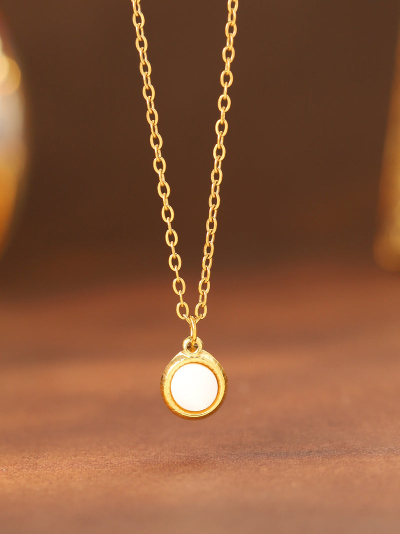 Round Glow Pendant Necklace - image 3