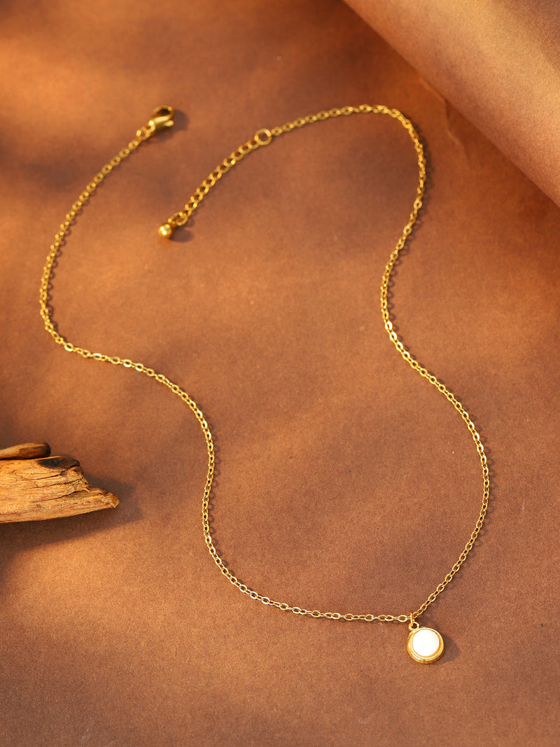 Round Glow Pendant Necklace - image 4