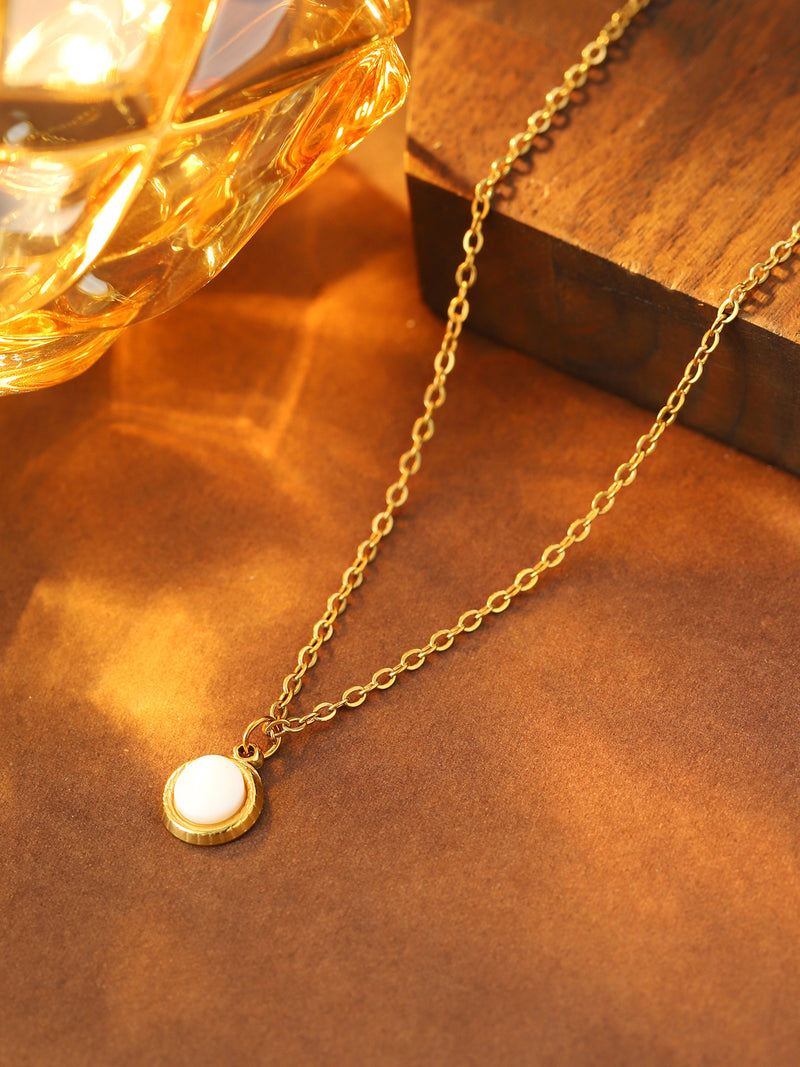 Round Glow Pendant Necklace - image 5