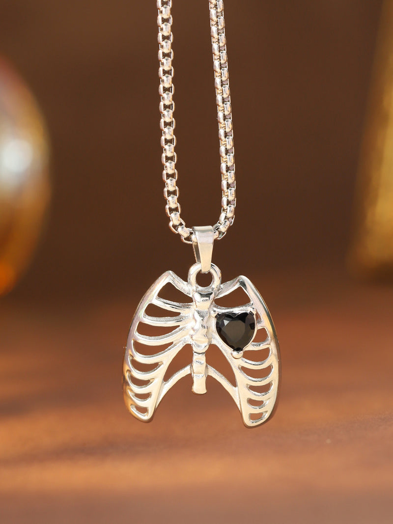 Heart Ribcage Pendant Necklace - image 4