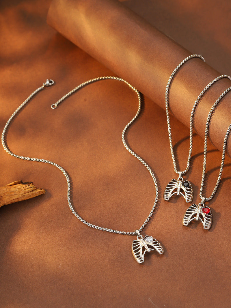 Heart Ribcage Pendant Necklace - image 6