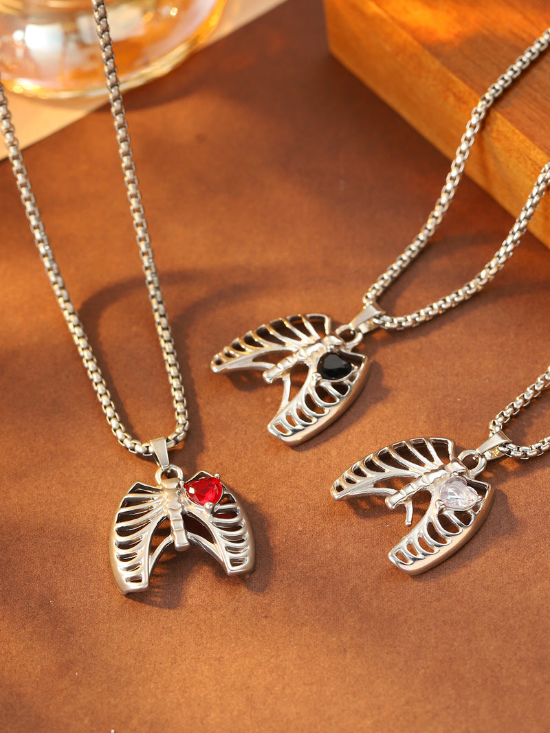 Heart Ribcage Pendant Necklace - image 7