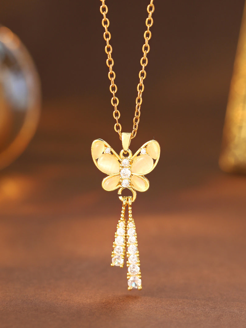 Butterfly Tassel Necklace - image 3