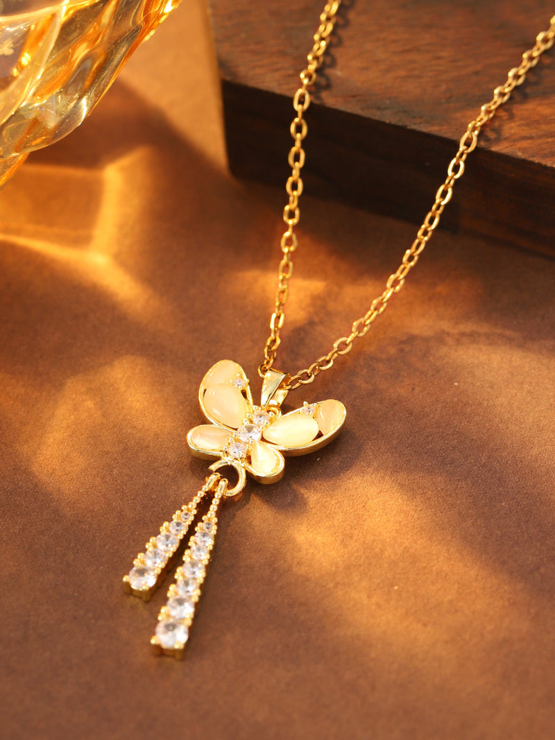 Butterfly Tassel Necklace - image 4