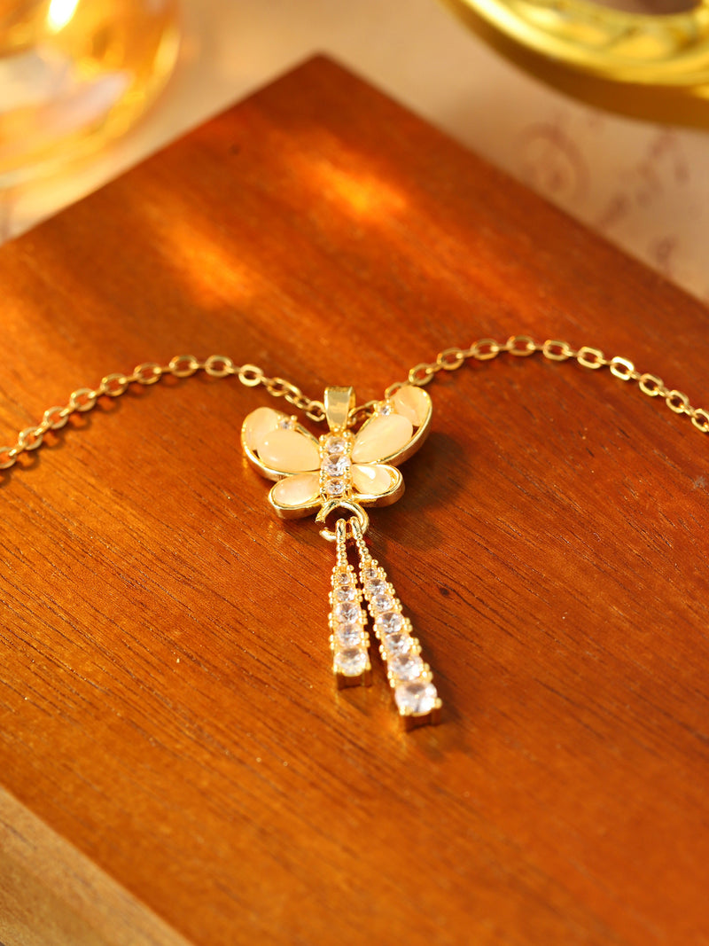 Butterfly Tassel Necklace - image 6