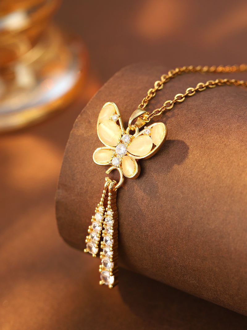 Butterfly Tassel Necklace - image 7