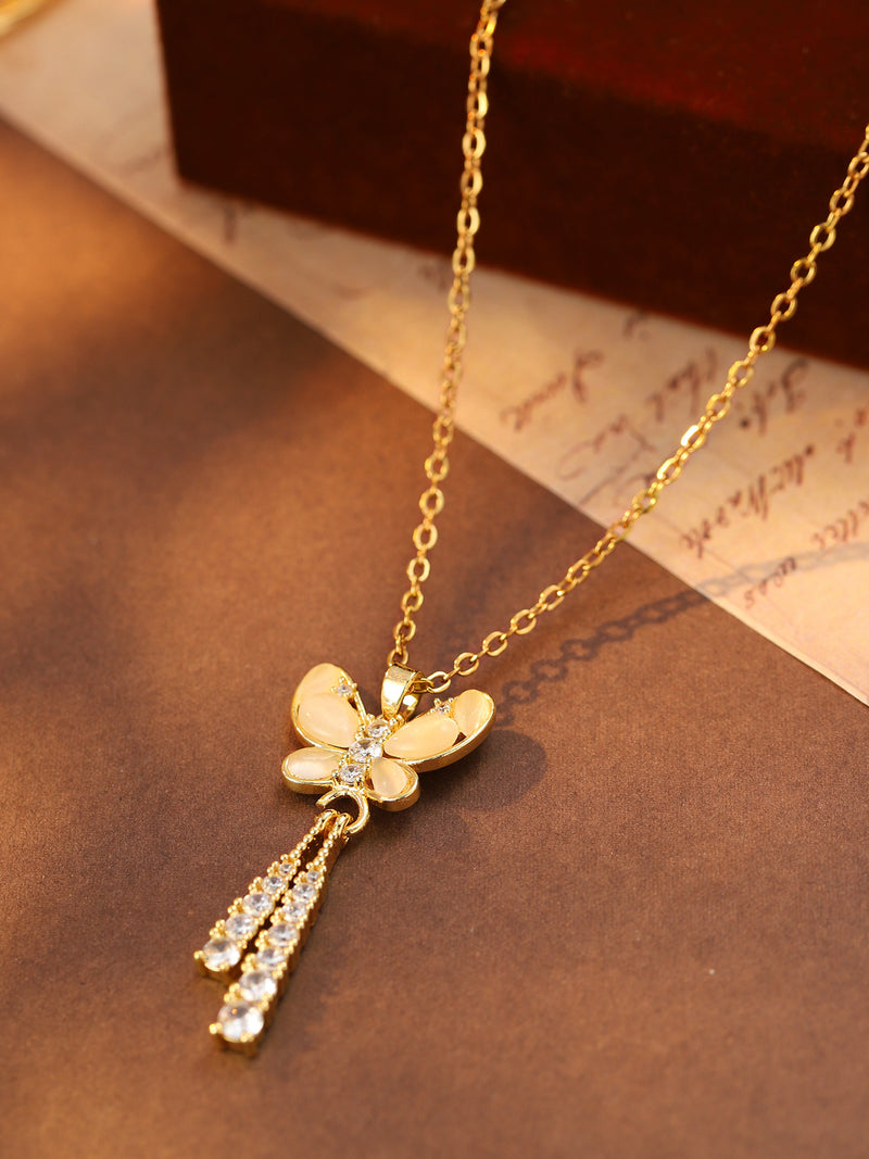 Butterfly Tassel Necklace - image 8