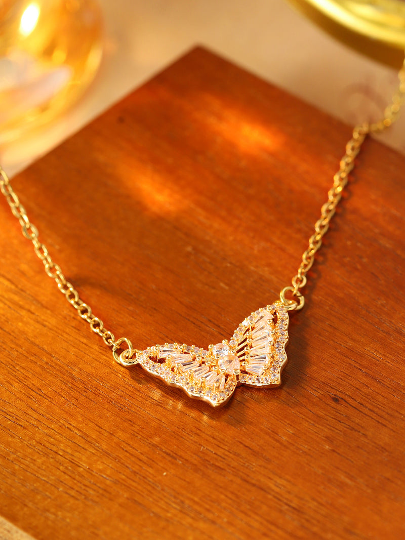 Minimal Butterfly Pendant Necklace - image 6