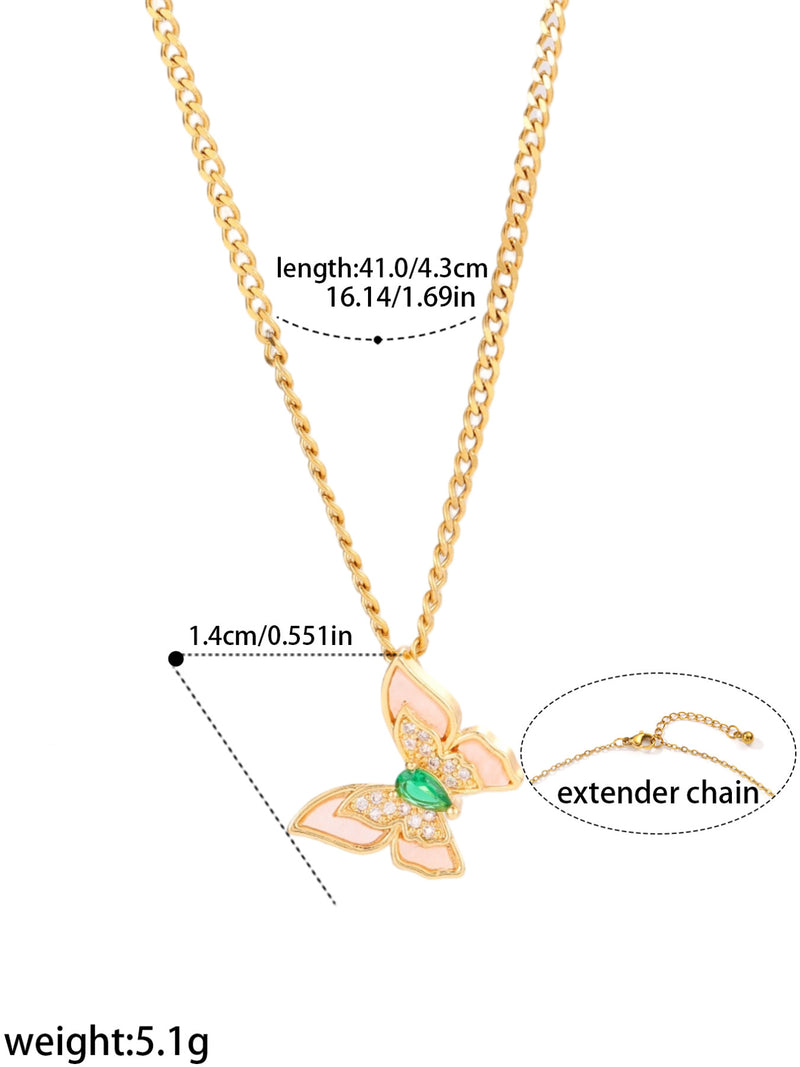 Color Leaf Pendant Necklace - image 2