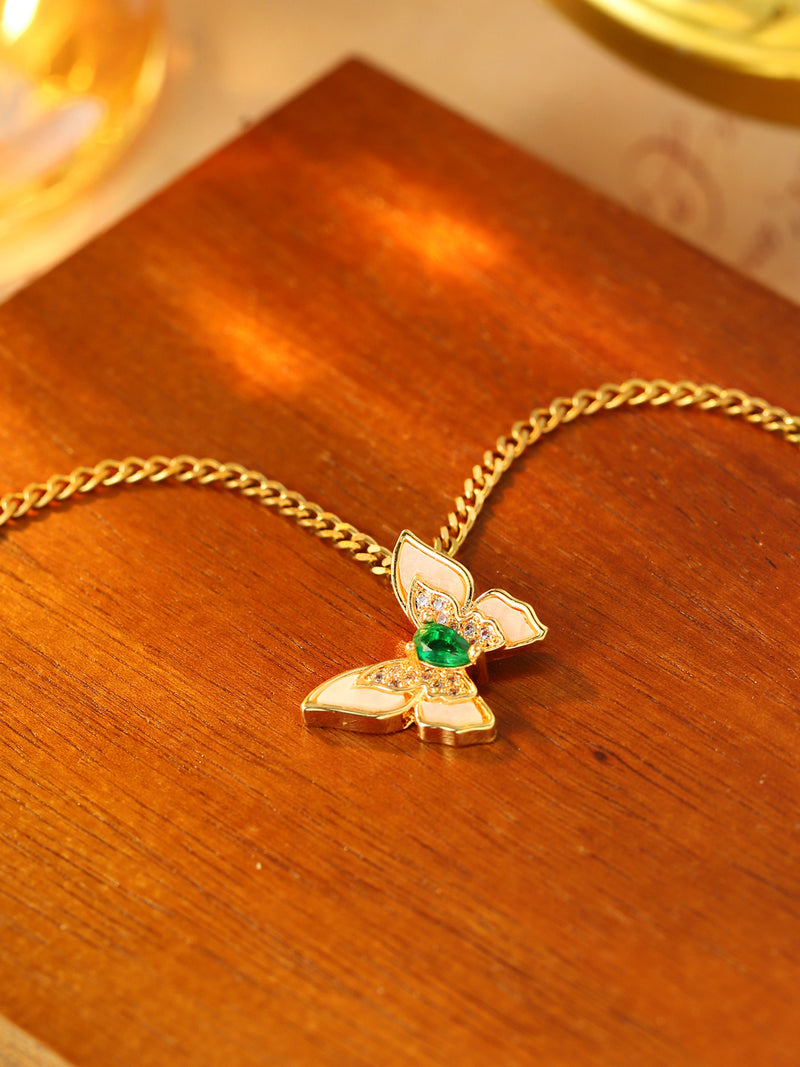 Color Leaf Pendant Necklace - image 6
