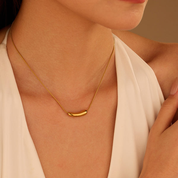 Minimal Bar Pendant Necklace - image 1